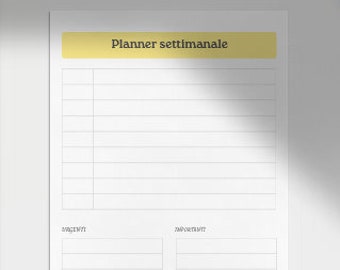 Weekly planner