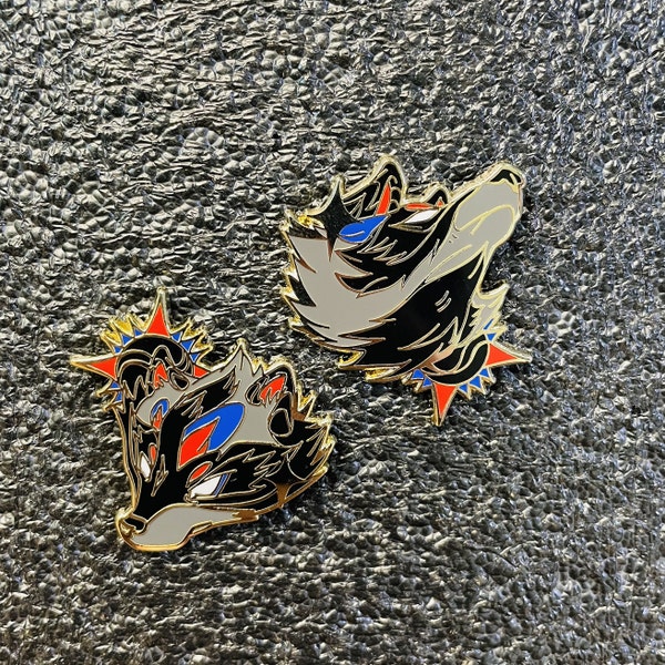 Enamel pin's Space raccoon deco