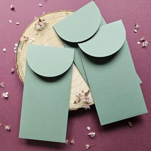 Buste verde eucalipto, inviti, buste 11x22cm, buste di fidanzamento, buste di nozze, buste toquel