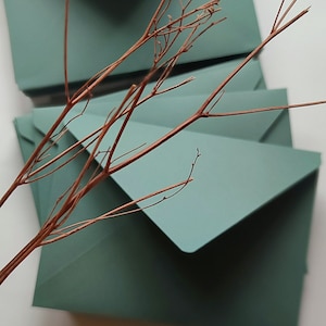 Enveloppes de mariage vert sauge, enveloppes c5, enveloppes d'invitation de mariage, enveloppes de mariage, invitation, enveloppes de fiançailles, papeterie de mariage