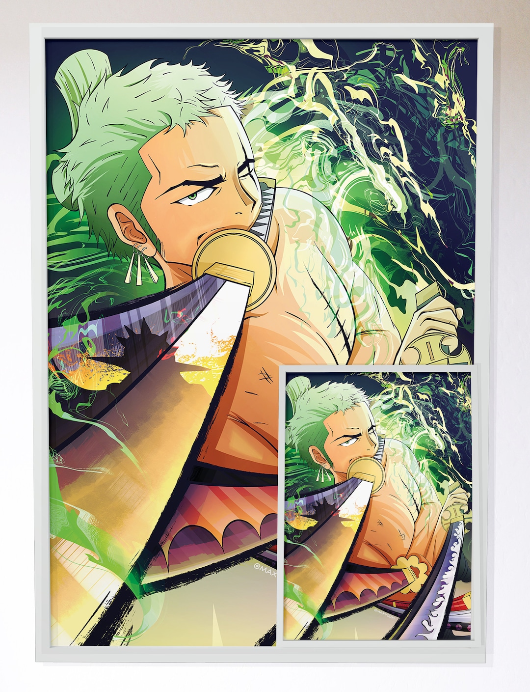 Roronoa Zoro King of Hell One Piece Anime 5 X 7 Etsy