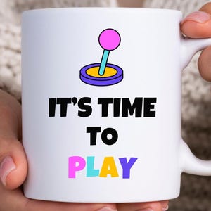 Cute Gamer Coffee Mug Video Game Lover Gift For Gamer Birthday Gift Cool Video Game Mug For Gamer Retro Gaming Present Video Games Mug