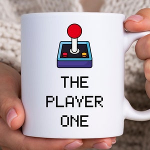 The Player One, Retro Gaming Mug, Video Game Mug, Gamer Coffee Mug, Gamer Mug Gift, Gaming Present, Gift For Gamer, Geeky Gifts,Gamer Mugboy