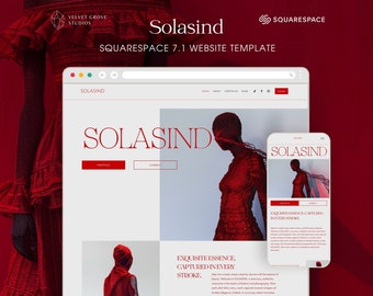 Template premium per siti web Squarespace 7.1, portfolio per fotografi e stilisti.