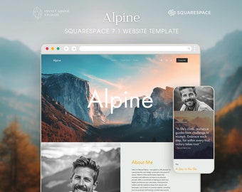 Squarespace 7.1 template, Coaching Website Template, Minimal Design