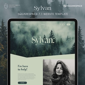 Squarespace 7.1 template, Coaching Website Template, Minimal Design