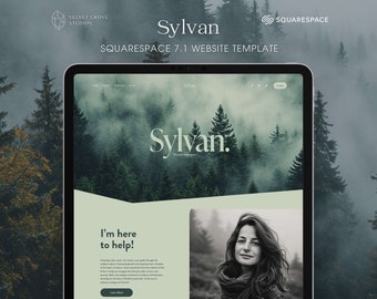 Squarespace 7.1 template, Coaching Website Template, Minimal Design