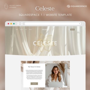 Squarespace 7.1 Website Template, Coaching, Minimalist Design