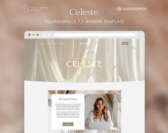 Squarespace 7.1 Website Template, Coaching, Minimalist Design