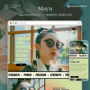 Premium Squarespace template, Coaching Website Template, Minimal Design, For Coaches, Therapists, Entrepreneurs, Small Business Owners