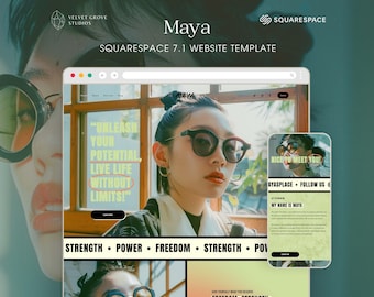 Modello di sito Web Squarespace minimale, coaching, terapisti