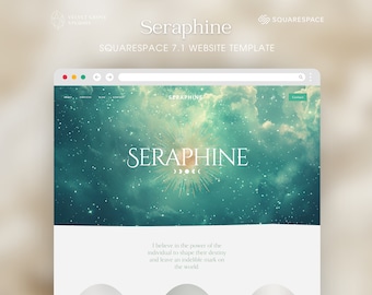 Squarespace 7.1 template, Coaching Website Template, Spiritual, Minimal Design