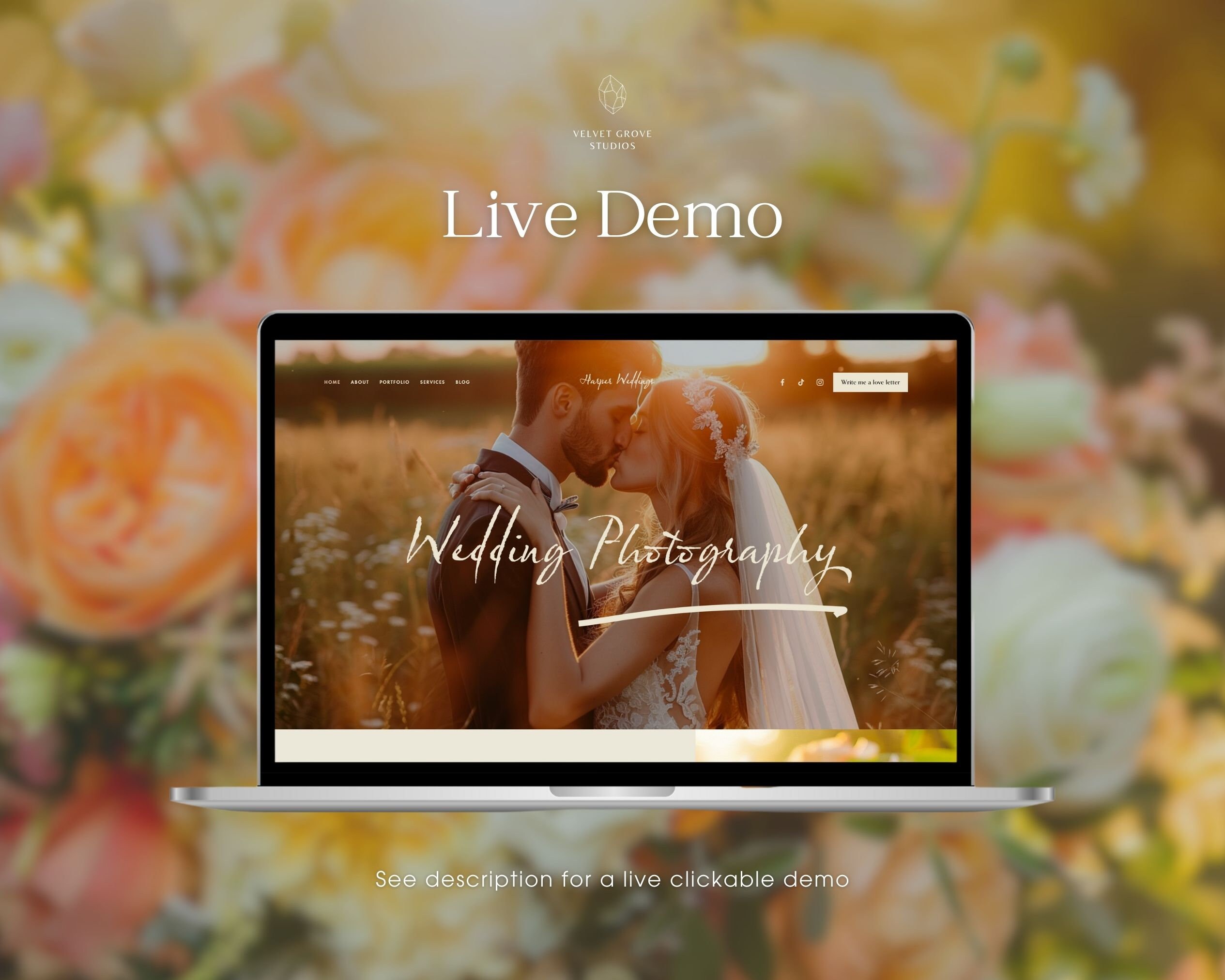 Squarespace 7.1 Template, Wedding Photography Website Template, for ...