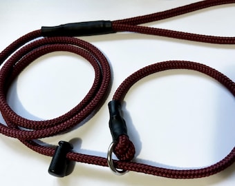 6mm Braided Rope Gundog Lead. Long Line. Handle. Various Colours and Sizes