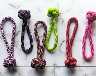 Porte-clés avec noeud en corde, idée cadeau pour porte-clés, différentes couleurs et tailles Grande tirette pour fermeture à glissière