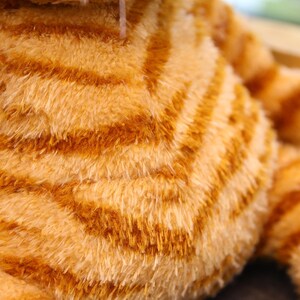 Realistic Cartoon Fat Cat Fluffy Plush image 6