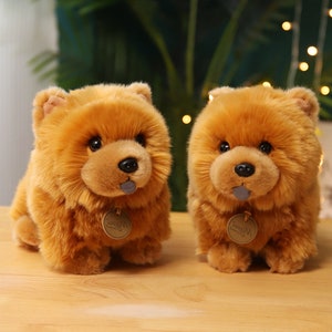 Peluche de chien chow-chow simulée réaliste image 4