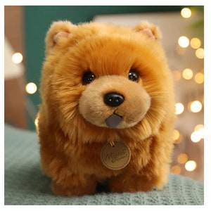 Peluche de chien chow-chow simulée réaliste image 1