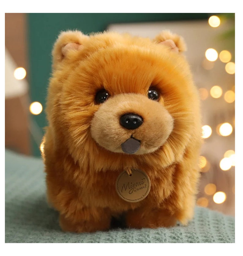 Realistic Simulation Fluffy Chow Chow Dog Plush image 1