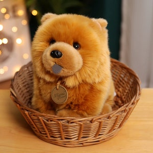 Peluche de chien chow-chow simulée réaliste image 2