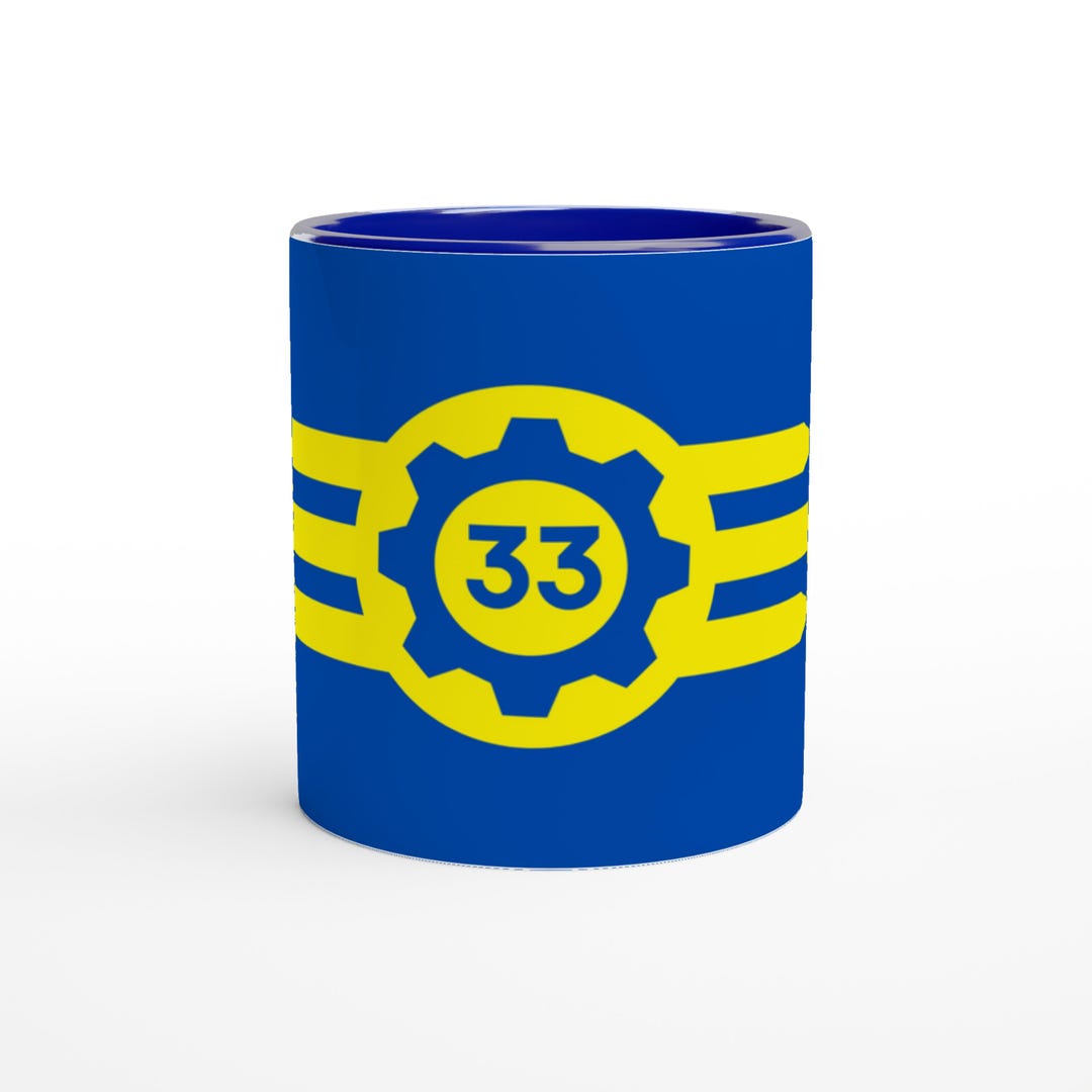 Fallout Vault 33 Mug - Vault-tec Coffee Cup - Ceramic, Dishwasher ...