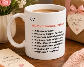 Mother's Day Mum CV Mug - 11oz Ceramic Gift