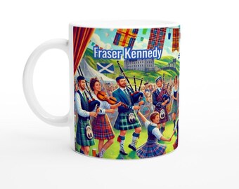 St. Andrew's Day Mug with Personalized Scottish Celebration Design