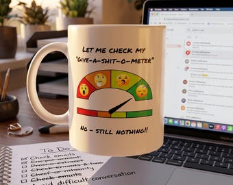 Taza de café divertida con el lema "Me importa un bledo" - Regalo original y sarcástico