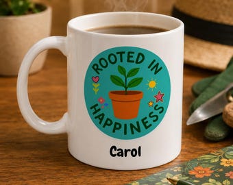 TAZA DE AGRADECIMIENTO A LA JARDINERÍA - Taza de cerámica de 325 ml