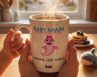 BABY SHARK MUG - White 11oz Ceramic Mug