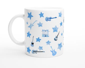 E-Gitarren-Stern-Tasse: Rockmusik-Liebhaber Geschenk