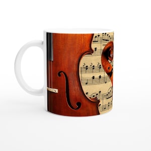 CELLO APRECIATION MUG - 11 Unzen Keramikbecher, Geschenk für Musikbegeisterte, Geburtstagsgeschenk, Bandprobe