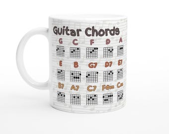NOTEBOOK MUG - 11 Unzen Keramikbecher, Geschenk für Musikbegeisterte, Geburtstagsgeschenk, Bandprobe