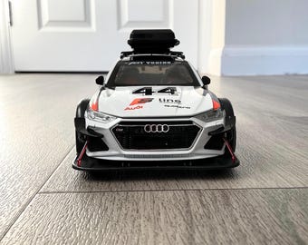 Audi RS6 Avant Diecast Model Car: Alloy Sound & Light Toy (1/24)