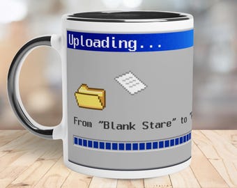 Retro Computer Coffee Mug: Funny Tech Geek Office Gift