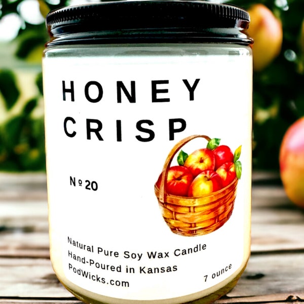 Honeycrisp Apple Scented Clean Burn Soy Candle