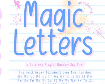 Neat Handwritten font, simple handwriting for Goodnotes, Digital Notes, Planner, Study | Magic Lettes