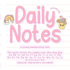 Handwriting font, Neat Handwritten font, Note Taking font, Goodnotes font, Planner font, iPad font, Cute Study notes font, Back to school