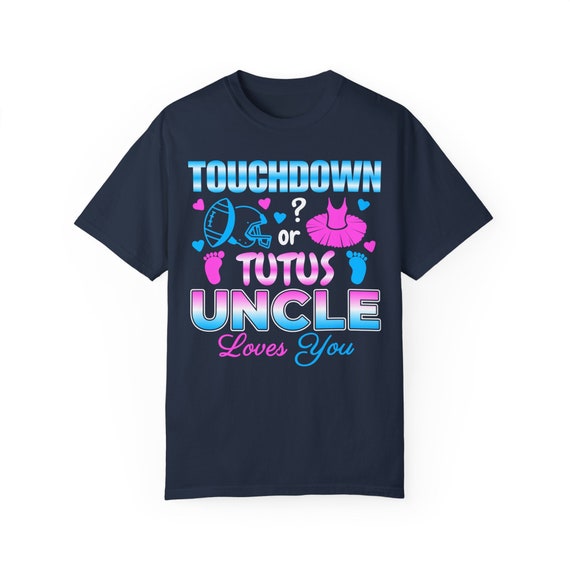 Uncle Gender Reveal Shirt Touchdown Or Tutu Baby Shower Gift Uncle Gender Reveal Shirt Touchdown Or Tutu Baby Shower Gift