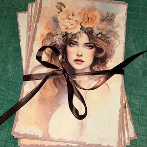 Ongewenst dagboekpapier/pagina's BOHO Collection #1-10 pagina's papier 10 ontwerpen dagboekbenodigdheden scrapbooking ephemera mixed media