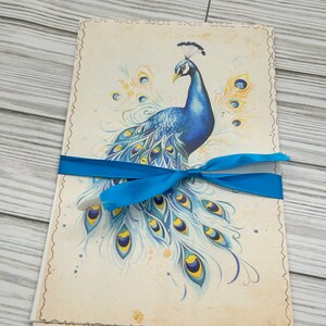 Páginas do Junk Journal - 16 páginas do Junk Journal Fancy Peacocks Journal fornece coisas efêmeras para scrapbooking
