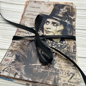 Páginas de diário de lixo - 12 páginas de diário de lixo gótico Candy Factory diário suprimentos efêmeros papéis de scrapbooking papéis de diário de lixo