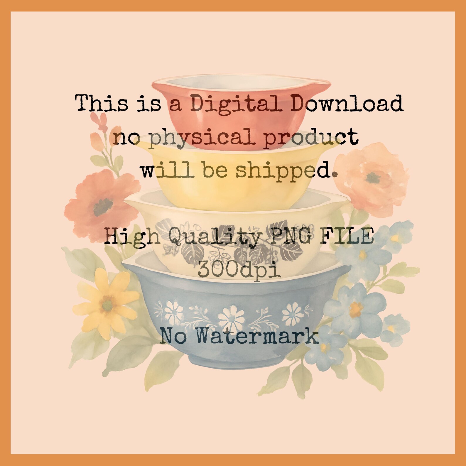 Vintage Pyrex Bowl Stack PNG Clipart, Retro Pyrex Pattern Gooseberry ...