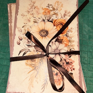 Junk Journal Paper/Pages BOHO Collection #2-10 páginas papeles 10 diseños diario suministros scrapbooking efímera medios mixtos
