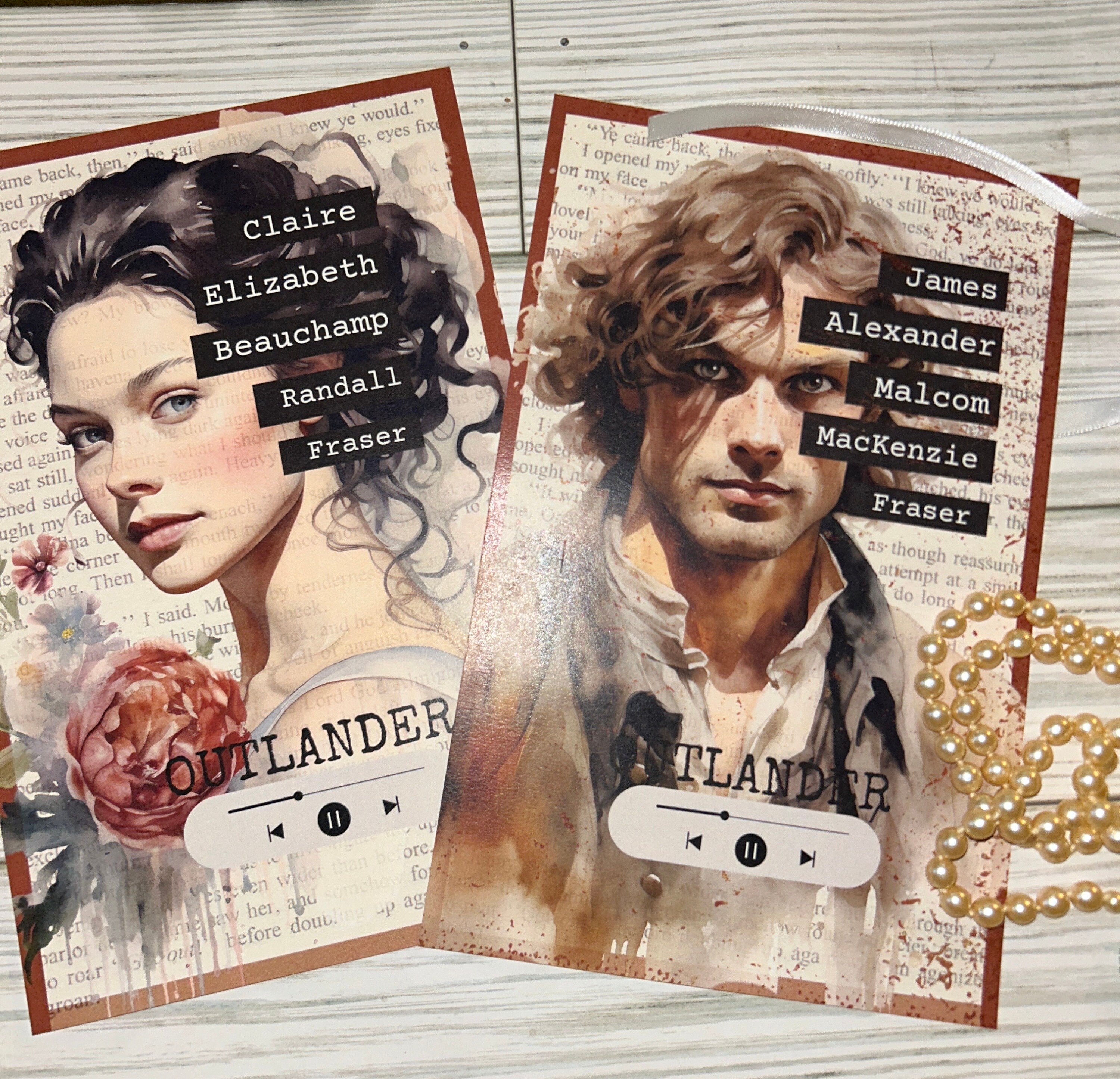 Outlander Journal Clair & Jamie, Outlander Inspired Junk Journal Kit, Papers, Ephemera ...