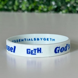 Gods Vessel Wristband Christian Gift Christian Friendship Bracelet Light Blue + Blue