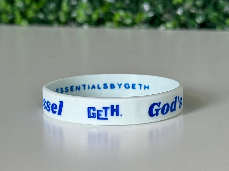 Gods Vessel Wristband Christian Gift Christian Friendship Bracelet Light Blue + Blue