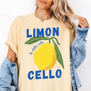 Limoncello T-Shirt, La Dolce Vita Shirt, Italy Inspired Outfit, Summer Brunch Top, Lemoncello Shirt, Summer Fruit Tshirt, Italian Vacation