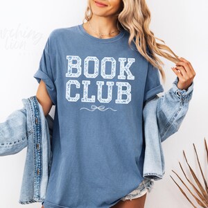 Camiseta del Club de Lectura Toile, Camiseta Chinoiserie del Club de Lectura, Camiseta de estilo universitario del Club de Lectura, Camiseta Coquette para amantes de los libros, Camiseta universitaria Booktok, Booktrovert