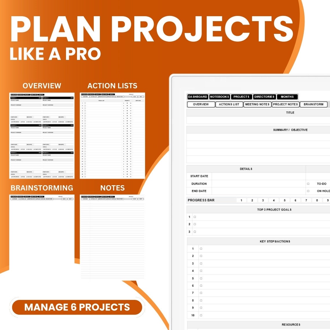Supernote Daily Planner, Calendar, Supernote Templates, Agenda Premium